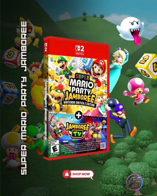 JUEGO DE NINTENDO SWITCH 2 SUPER MARIO PARTY JAMBOREE + JAMBOREE TV