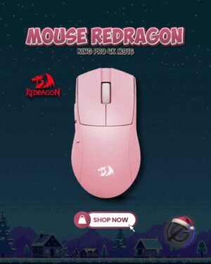 MOUSE REDRAGON K1NG PRO M916-W 4K PINK